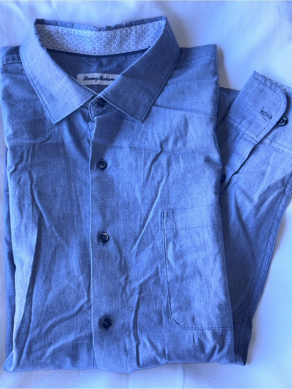 Tommy Bahama Blue Long-Sleeve Button-Down Shirt